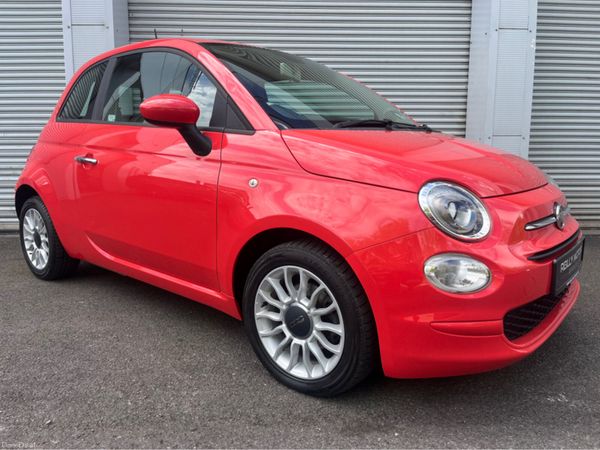 Fiat 500 Hatchback, Petrol, 2018, Red