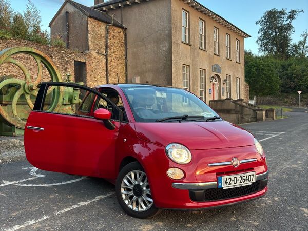Fiat 500 Hatchback, Petrol, 2014, Red