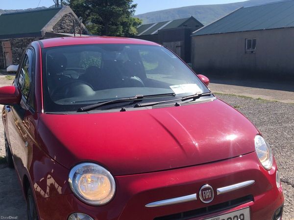 Fiat 500 Hatchback, Petrol, 2015, Red