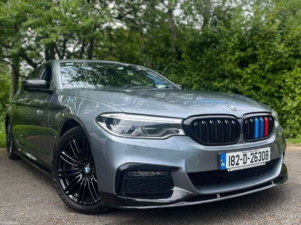 BMW 5-Series Saloon, Petrol Plug-in Hybrid, 2018, Blue