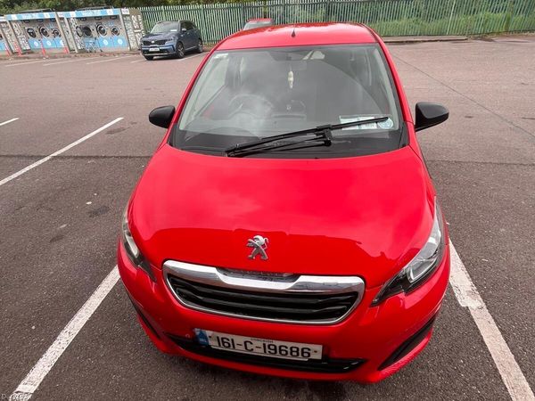 Peugeot 108 Hatchback, Petrol, 2016, Red