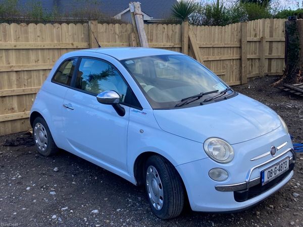 Fiat 500 Hatchback, Petrol, 2008, Blue