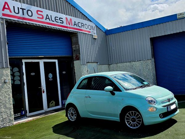 Fiat 500 Hatchback, Petrol, 2017, Green