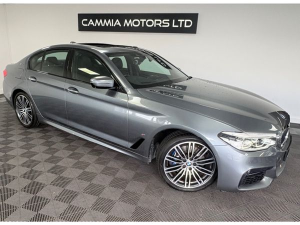 BMW 5-Series Saloon, Petrol Plug-in Hybrid, 2018, Grey