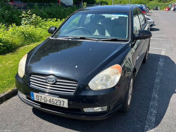 Hyundai Accent Saloon, Petrol, 2007, Black