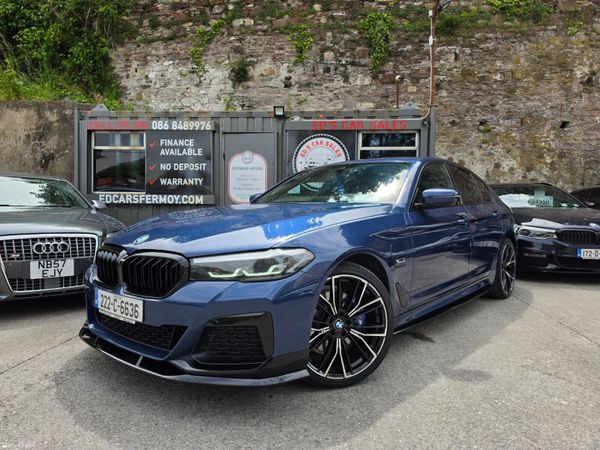 BMW 5-Series Saloon, Petrol Plug-in Hybrid, 2022, Blue