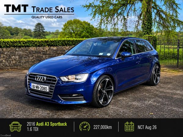 Audi A3 Hatchback, Diesel, 2016, Blue