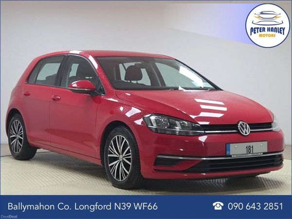 Volkswagen Golf Hatchback, Diesel, 2018, Red