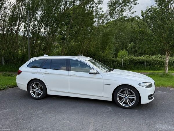 BMW 5-Series Estate, Diesel, 2014, White