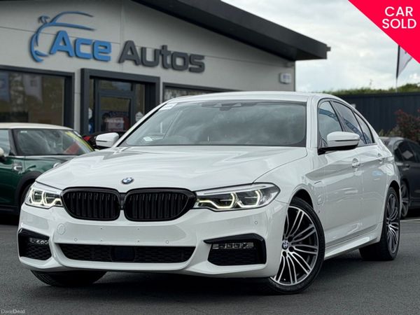BMW 5-Series Saloon, Petrol Plug-in Hybrid, 2018, White