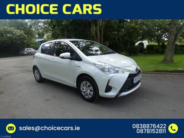 Toyota Yaris Hatchback, Petrol Hybrid, 2018, White