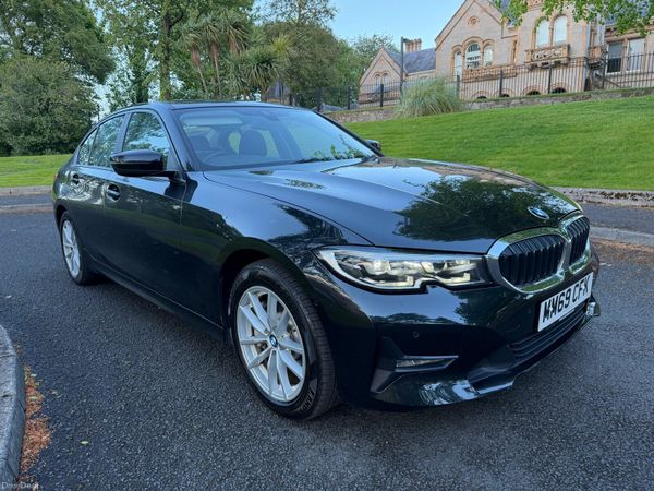 BMW 3-Series Saloon, Petrol Hybrid, 2019, Black