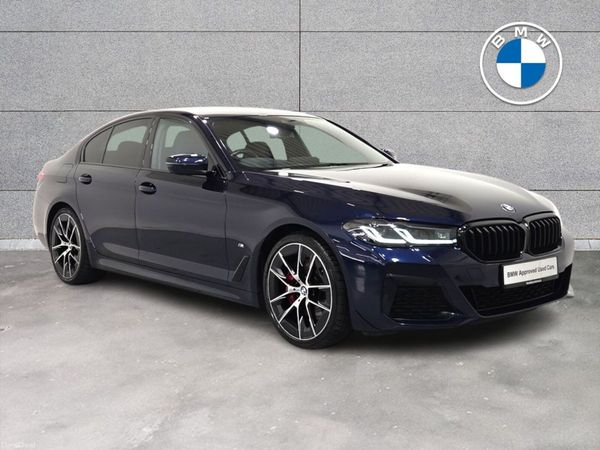 BMW 5-Series Saloon, Diesel Hybrid, 2020, Blue