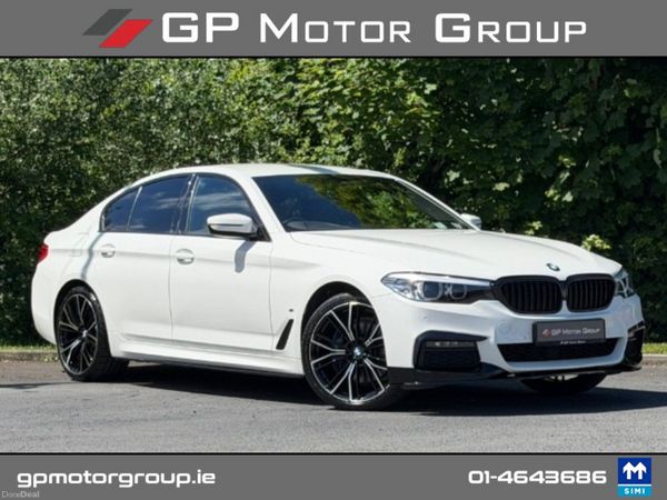 BMW 5-Series Saloon, Petrol Plug-in Hybrid, 2019, White