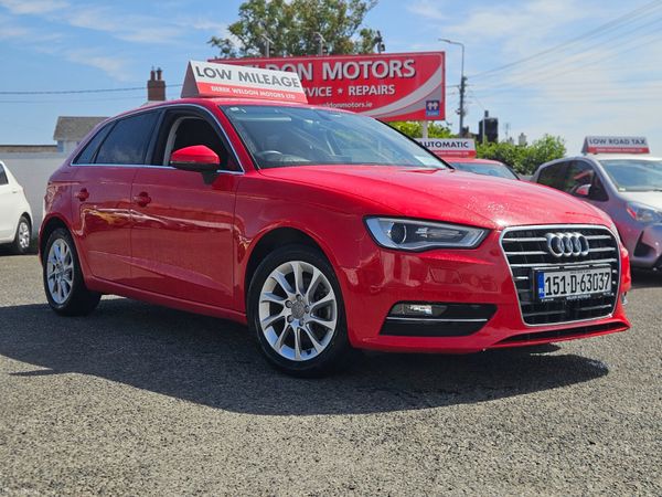 Audi A3 Saloon, Petrol, 2015, Red