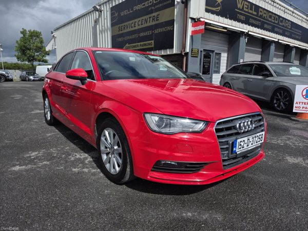 Audi A3 Saloon, Petrol, 2015, Red
