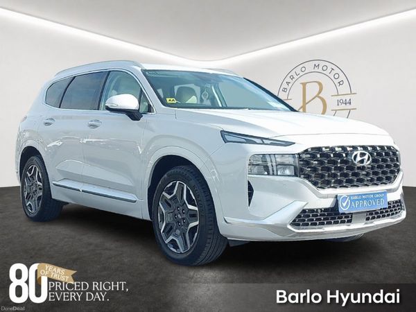 Hyundai Santa Fe SUV, Petrol Plug-in Hybrid, 2022, White