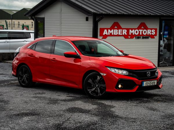 Honda Civic Hatchback, Petrol, 2017, Red