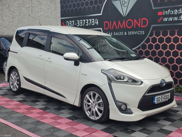 Toyota Sienta MPV, Petrol Hybrid, 2016, White