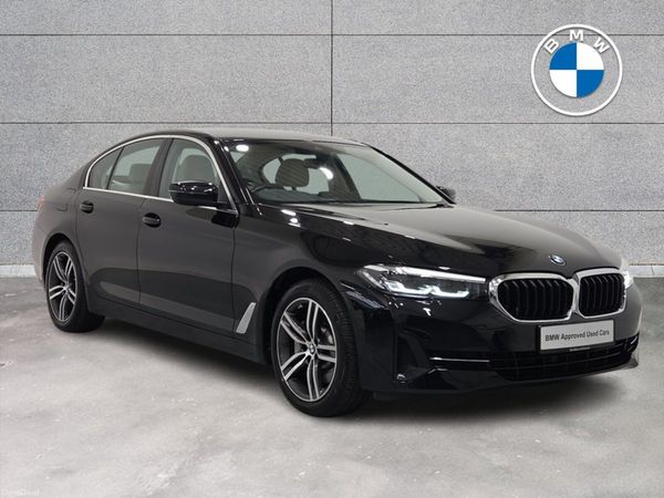 BMW 5-Series Saloon, Petrol Plug-in Hybrid, 2021, Black