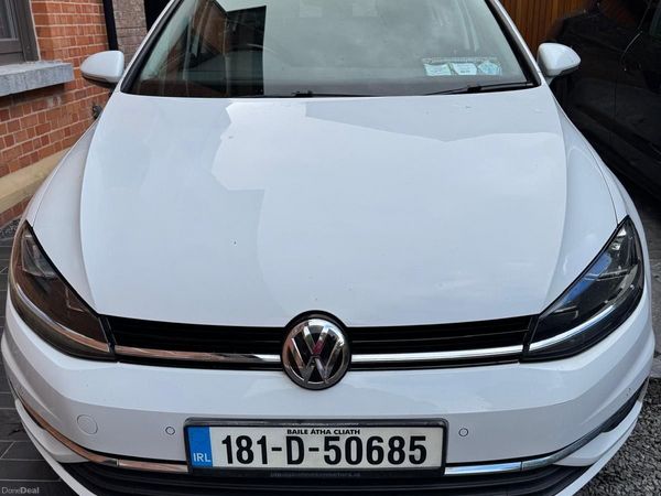 Volkswagen Golf Hatchback, Petrol, 2018, White