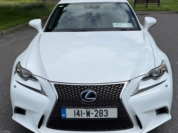 Lexus IS Saloon, Petrol Hybrid, 2014, White
