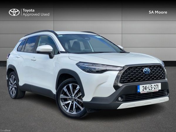 Toyota Corolla Cross SUV, Petrol Hybrid, 2024, White