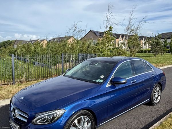 Mercedes-Benz C-Class Saloon, Petrol Plug-in Hybrid, 2016, Blue