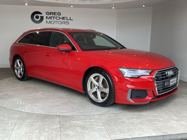Audi A6 Estate, Petrol Hybrid, 2023, Red