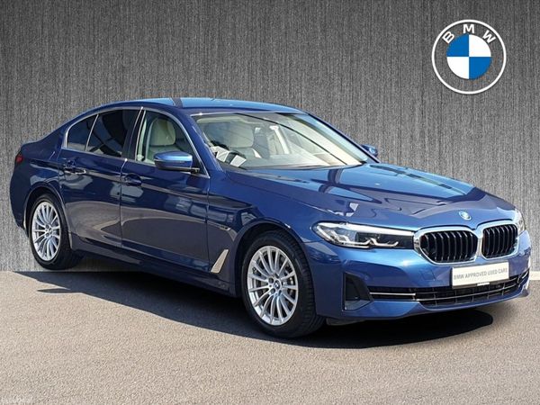 BMW 5-Series Saloon, Petrol Plug-in Hybrid, 2022, Blue
