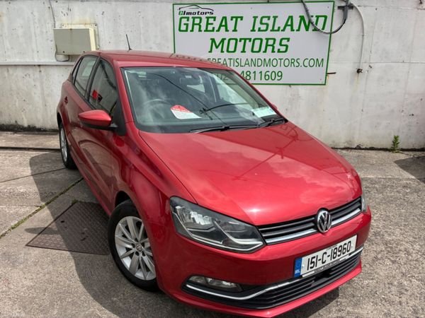 Volkswagen Polo Hatchback, Petrol, 2015, Red