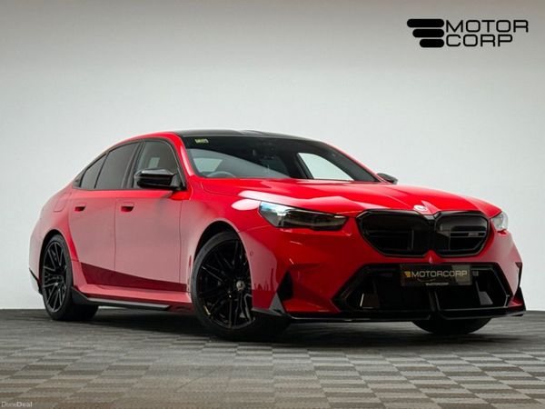 BMW M5 Saloon, Petrol Plug-in Hybrid, 2025, Red