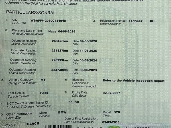 BMW 5-Series Saloon, Diesel, 2011, Black