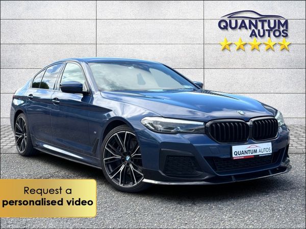 BMW 5-Series Saloon, Petrol Plug-in Hybrid, 2020, Blue