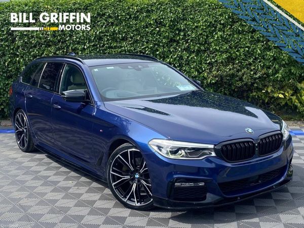 BMW 5-Series Estate, Diesel, 2017, Blue