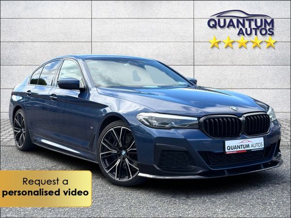 BMW 5-Series Saloon, Petrol Plug-in Hybrid, 2020, Blue