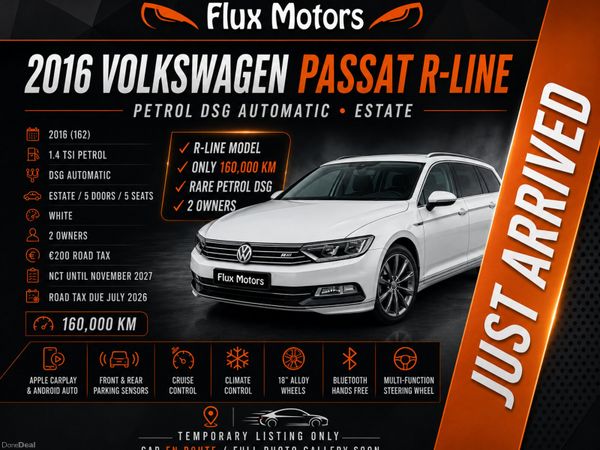 Volkswagen Passat Estate, Petrol, 2016, White