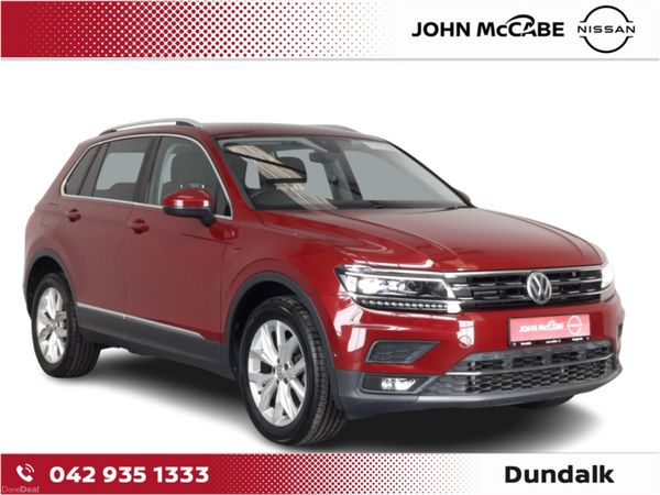 Volkswagen Tiguan SUV, Diesel, 2019, Red