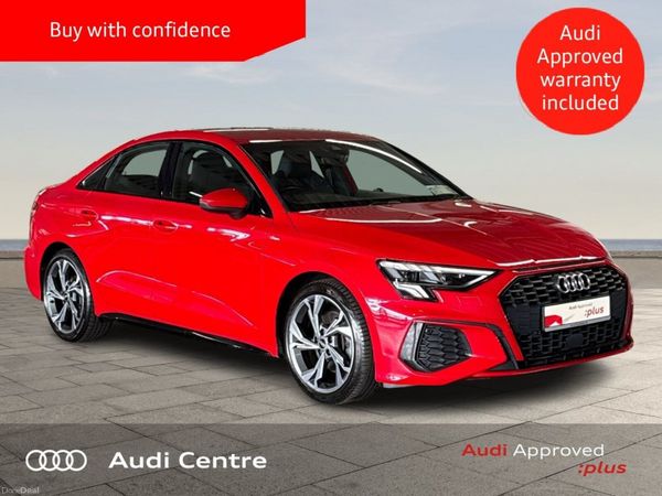 Audi A3 Saloon, Petrol, 2021, Red