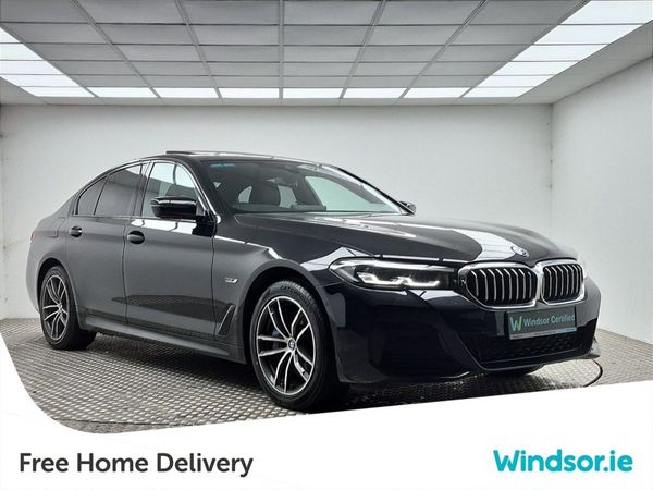 BMW 5-Series Saloon, Petrol Plug-in Hybrid, 2023, Black