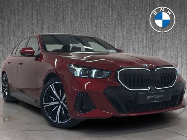 BMW 5-Series Saloon, Petrol Plug-in Hybrid, 2026, Red