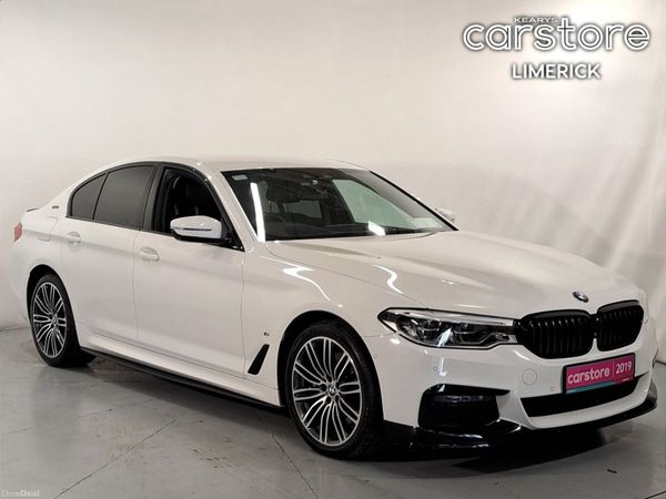 BMW 5-Series Saloon, Petrol Plug-in Hybrid, 2019, White