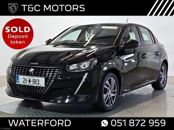 Peugeot 208 Hatchback, Petrol, 2021, Black