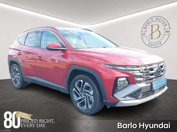 Hyundai Tucson SUV, Petrol Plug-in Hybrid, 2025, Red