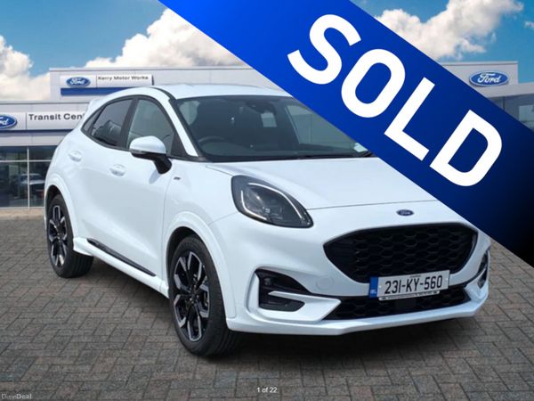 Ford Puma SUV, Petrol Hybrid, 2023, White