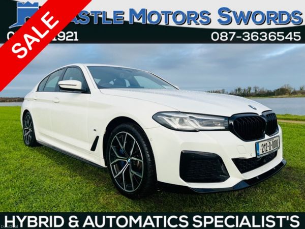 BMW 5-Series Saloon, Petrol Plug-in Hybrid, 2021, White