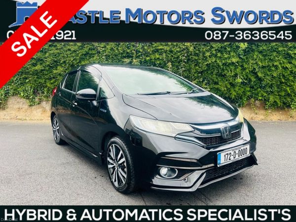 Honda Fit Hatchback, Petrol Hybrid, 2017, Black