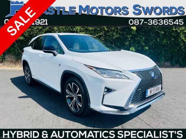 Lexus RX450H SUV, Petrol Hybrid, 2018, White