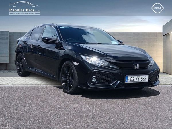 Honda Civic Hatchback, Petrol, 2018, Black