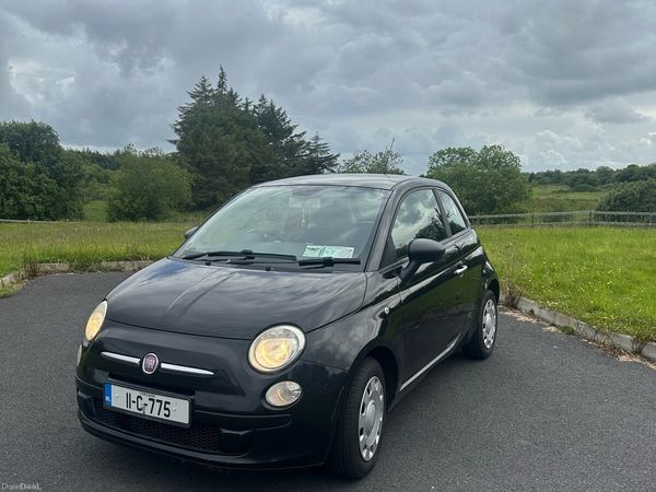 Fiat 500 Hatchback, Petrol, 2011, Black